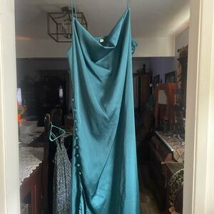Elegant Teal Dress